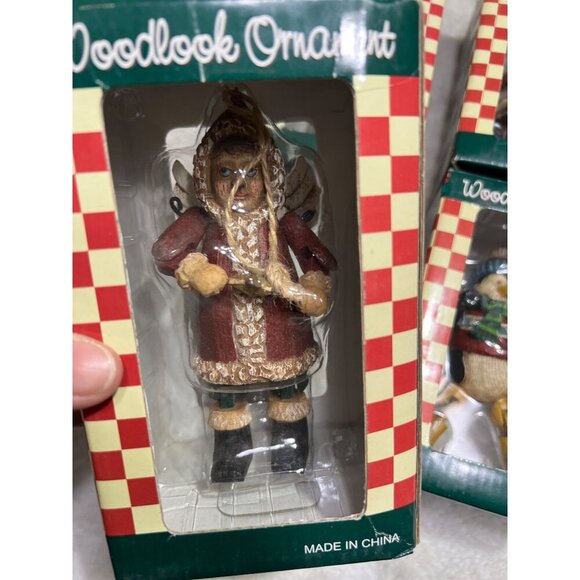 Woodlook Penguin, Santa, Angel ornament lot - Picture 2 of 8